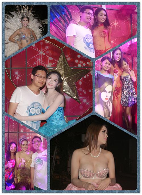 西蒙人妖秀合影