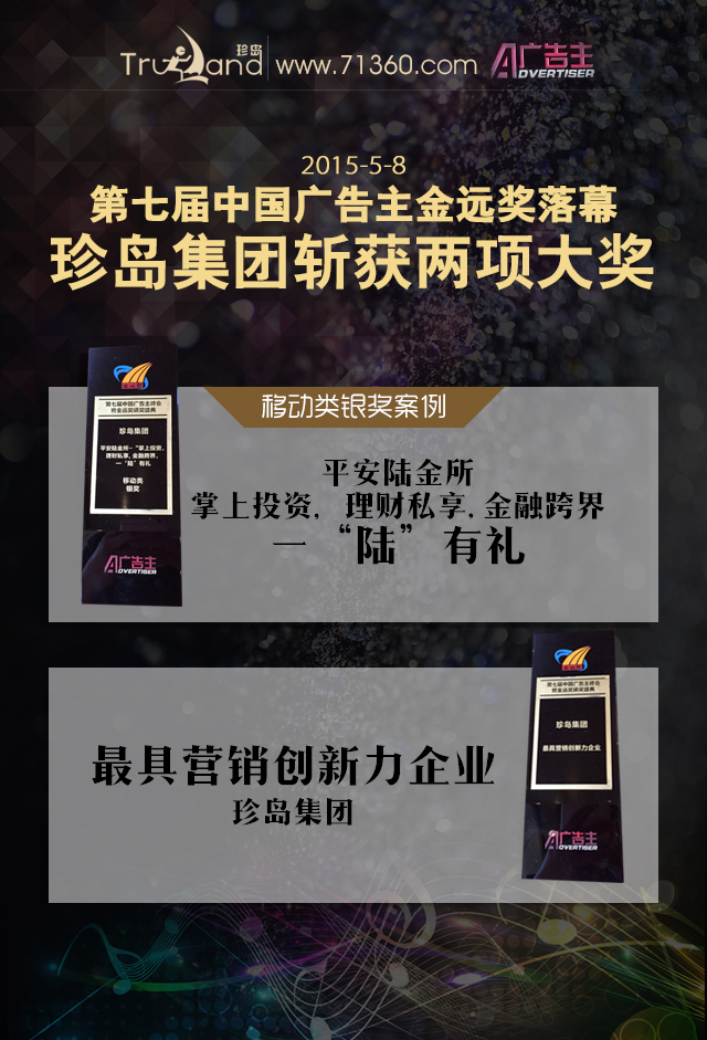 珍島集團斬獲兩項大獎