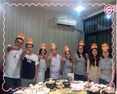 無錫珍島6月壽星合影